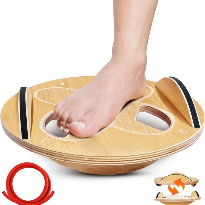 Holz-Balanceboard für Erwachse – Yoga Fitness Training Bewertung und Preis